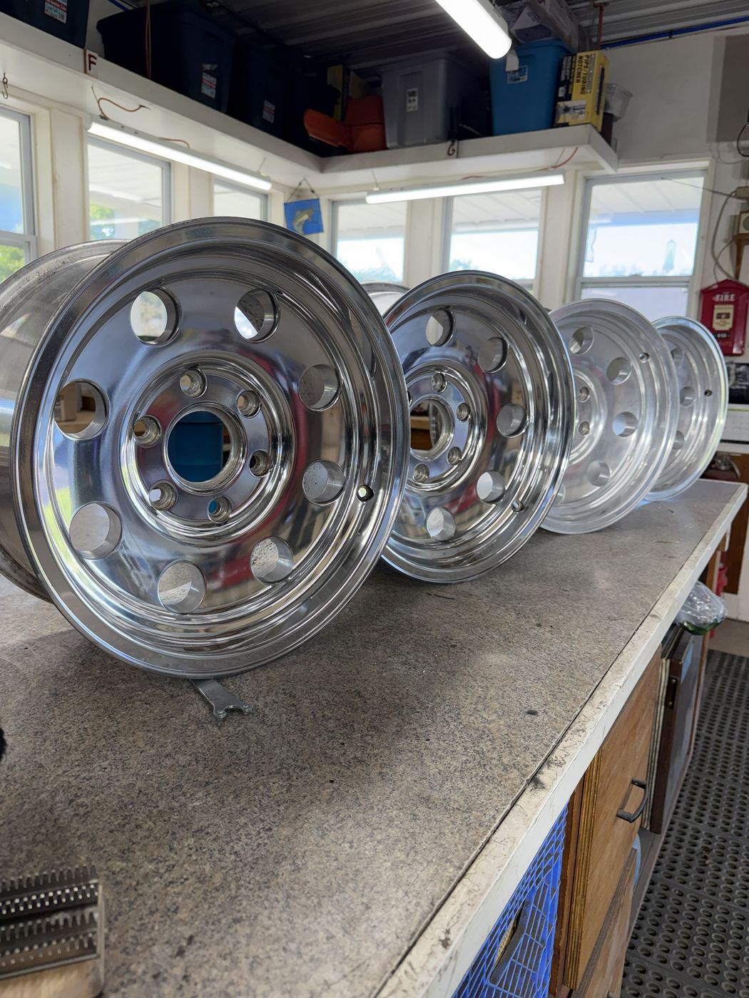 Wheels after polishing
